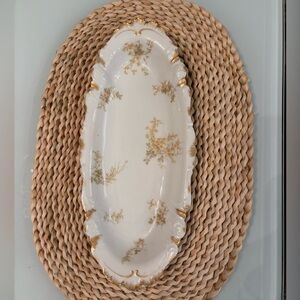 Limoges GDM France CH Field Haviland Oval Serving Plate Platter